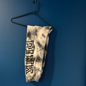 PINK Victoria's Secret Black and White Joggers